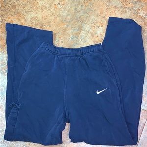 Navy nike bootcut sweats